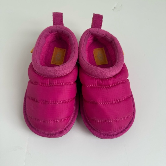 UGG Kids Tasman Slippers Rock Rose Pink Size 8 Outdoor Puff 3M - Picture 6 of 7